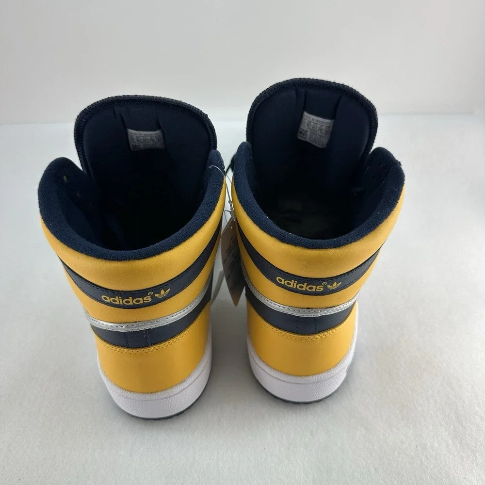 adidas Top Ten RB FV4926 Men's Size 11 Navy Yellow High Top Sneakers New